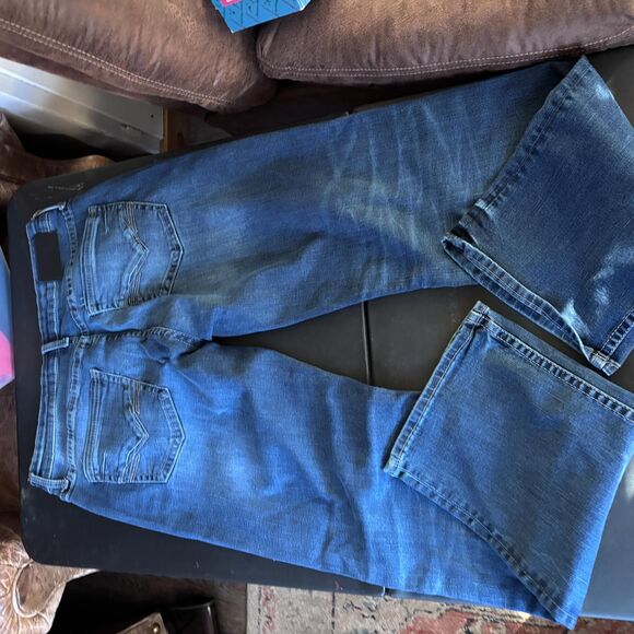 BKE Jeans Men s 34 Blue Straight Leg Comfort Fit Solid Cotton Blend - Picture 8 of 8